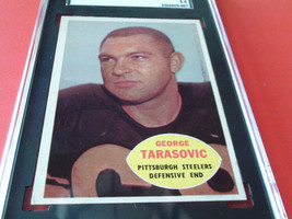 1960 George Tarasovic # 100 Topps Steelers Sgc 70 Football !! - $54.99