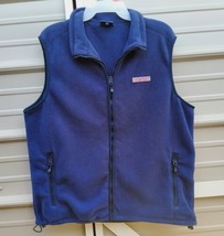 VINEYARD VINES Women’s Medium Fleece Vest ~ Navy Blue, Great Condition! - £15.57 GBP
