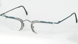Vintage R Ei Z Augens Pi El Libido 406 Graphite Grey /TEAL Eyeglasses 44-17-138mm - £62.32 GBP