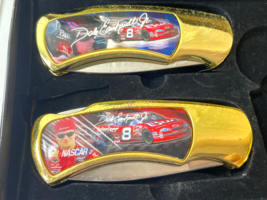 Nascar Dale Earnhardt Jr #8 Novelty Pocket Knives Goldtone in Tin Collec... - £11.60 GBP