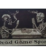 Halloween Postcard Ullman Skeletons Smoking Playing Cards 1909 Arthur Le... - $129.20