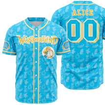 Custom Baseball Jersey Alice In Woderland Unisex Shirt Birthday Mothers ... - $26.99+