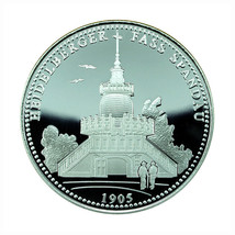 Germany Medal 775 Years Stadt - Heidelberger Barrel 40mm Silver Plated 02134 - £24.88 GBP