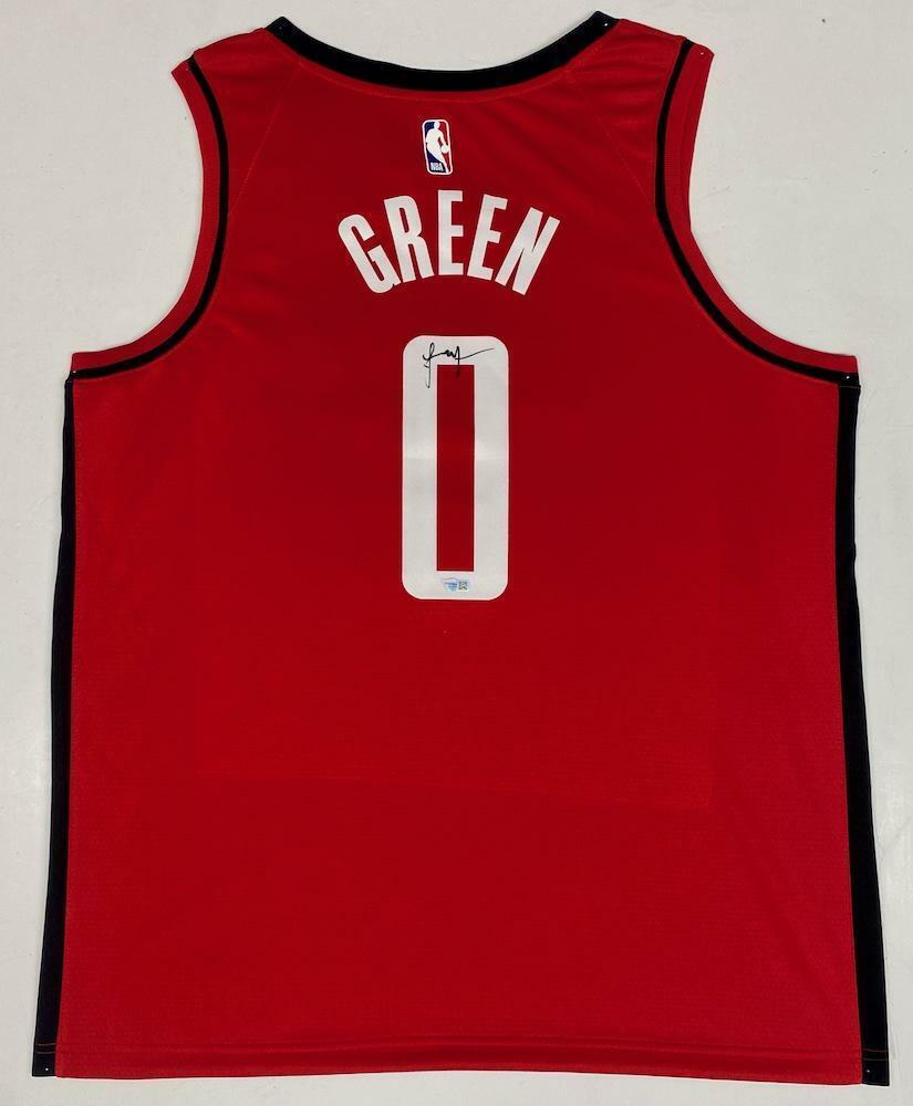Primary image for JALEN GREEN Autographed Houston Rockets Red Swingman Jersey FANATICS