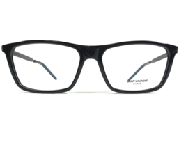 Saint Laurent SL344 007 Eyeglasses Frames Black Square Full Rim 56-17-145 - £132.24 GBP