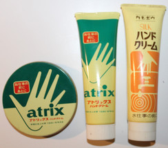 2x Atrix Hand Cream 1 Kanebo Silk Vintage Japanese Film Movie Prop  - £17.06 GBP