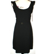 New Womens 8 NWT Belt Sleeveless Dress Black L&#39;AGENCE Silk Blend Crepe L... - £466.89 GBP
