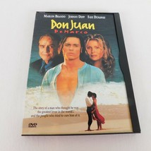 Don Juan DeMarco 1995 DVD 1998 Johnny Depp Marlon Brando Faye Dunaway Drama PG13 - £4.72 GBP
