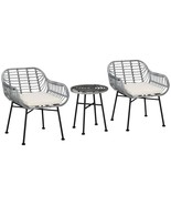 Outsunny Patio Set: Rattan Bistro Table &amp; Chairs - $5,988.56 MXN