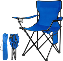 Portable Foldable Camping Chairs Outdoor Folding Sports Lawn Chair - £31.93 GBP