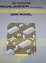 2008 Toyota HIGHLANDER Hybrid Electrical Wiring Diagram Troubleshooting Manual  - $27.09