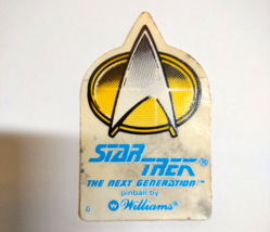 Star Trek The Next Generation Pinball Decal Sticker Promo Original Vintage - £13.92 GBP