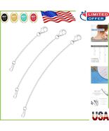 Set of 3 Sterling Silver Necklace Extenders – Customize Your Jewelry Length - $25.23 CAD