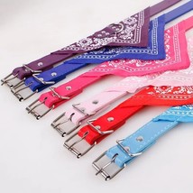 SUPREPET Cute Adjustable Small Dog Collars Puppy Pet Slobber Towel Outdo... - $4.98
