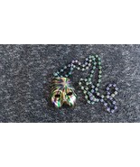 Mardi Gras Beads Necklace Gold Mask Sturgis Rally New Orleans LA NOLA - $94.29 MXN