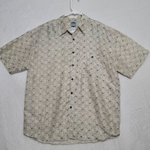 Silk Uomo Men&#39;s Shirt Size M Medium Button Up Short Sleeve Casual Orient... - £17.99 GBP