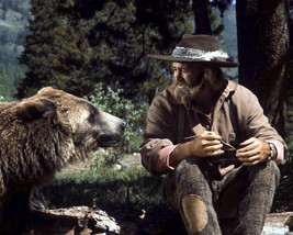 Dan Haggerty in The Life and Times of Grizzly Adams with giant bear 8x10 Photo - £6.42 GBP