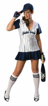 NASTY CURVES SOFTBALL PLAYER ADULT HALLOWEEN COSTUME WOMEN&#39;S SIZE X-SMALL - £25.16 GBP