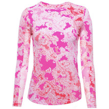 Nwt Ladies Ibkul Pascha Pink Coral Long Sleeve Crew Golf Shirt S M L Xl &amp; Xxl - £47.30 GBP