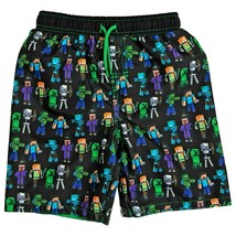 Minecraft Creeper UPF-50+ Bathing Suit Swim Trunks Nwt Boys Size 4, 5-6 Or 7 $25 - $14.99