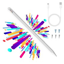 Yebos Stylus Pen for Apple iPad 9th/10th Gen 2018-2024, Long Battery Lif... - £17.60 GBP