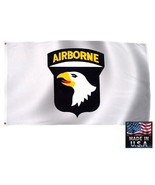 101st AIRBORNE Division ARMY Screaming Eagle 3x5 Super-Poly FLAG Banner*... - £11.98 GBP