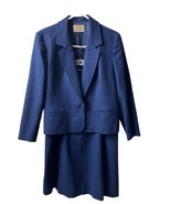 Pendleton Blazer with  Suit Jacket with Mach Skirt Womens Size 12 Navy B... - £37.73 GBP