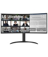 LG 34WR55QK-B 34-inch UltraWide WQHD (3440 x 1440) Curved Computer Monitor, 100H - $492.92
