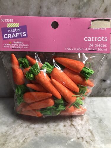 24 pcs EASTER CARROTS 1.96 x .46in| Hobby Lobby - $7.47