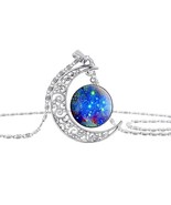 1 Stars Moon Crescent Necklace #3 - £9.33 GBP