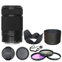 Sony E 55-210mm F4.5-6.3 Lens for Sony E-Mount Black + Deluxe Accessory Kit - $343.89