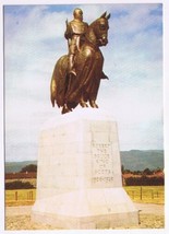 Postcard Statue Of King Robert The Bruce Bannockburn Scotland UK - $3.95