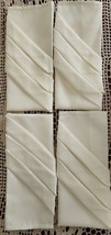 Pre-Folded ~ 19&quot; x 19&quot; ~ Ivory ~ Oversized Dinner Napkins ~ Polyester Fa... - $22.44