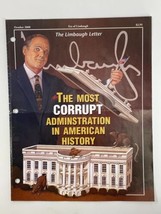 Rush Limbaugh Letter Newsletter Magazine October 2000 Corrupt Administration - £15.11 GBP