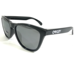 Oakley Sunglasses Frogskins OO9245-02 Shiny Black Gray Mirrored Lenses 5... - $191.49