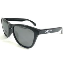 Oakley Sunglasses Frogskins OO9245-02 Shiny Black Gray Mirrored Lenses 54-17-138 - £147.93 GBP