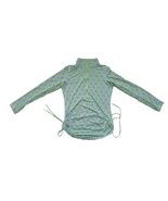 IBKUL Icefil Green Blue Abstract Long Slv 1/4 Zip Golf Shirt Sz M 50+ EXC - $49.51 CAD