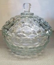 Indiana Glass Potpourri Crystal Dish/Cover Candy Dish Vintage NIB - £12.62 GBP