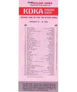 KDKA 1020 Pittsburgh VINTAGE January 10 1966 Music Survey Beatles Rollin... - £15.52 GBP