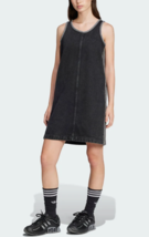 adidas Adicolor Denim 3-Stripes Tank Dress Women&#39;s Casual Dress AsiaFit ... - $121.41