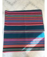 Tablecloth Runner Andean South American Bolivian Stripes Neon Decor Wove... - £55.77 GBP