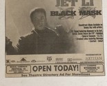 Black Mask Movie Print Ad Jet Li TPA9 - $5.93
