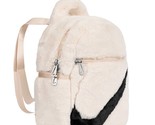 Nike NSW Futura 365 Faux Fur Mini Backpack Causal Bag White NWT FB3049-838 - £63.96 GBP