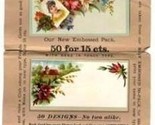 1885 Capitol Card Company Sample Book of Victorian Visiting Cards - £46.66 GBP