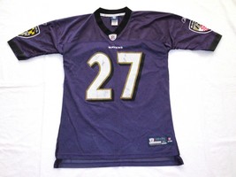 Baltimore Ravens #27 Rice NFL Reebok Jersey Youth? XL Onfield or tight adult? - £15.18 GBP