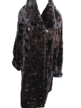 LADIES VINTAGE FAUX FUR Black Coat M/L Womens 33488 - $148.49