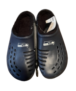 FOCO NFL Fleece Fur Lined NEW Sandals Slides Seattle Seahawks - $43.56