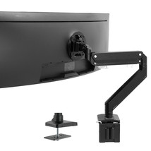 VIVO Aluminum Single Pneumatic Monitor Desk Mount, Fits Ultrawides up to 49" - £175.85 GBP