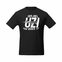 Camiseta Israel Uzi Does It Manga Corta Hombre Cuello Redondo 100% Algod... - $26.99