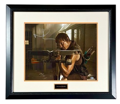 Norman Reedus Autograph Signed 16x20 Photo Framed The Walking Dead Beckett Bas - £259.92 GBP